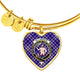 Allardice Scottish Clan Tartan Bangle Heart - kittentee