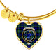 Arbuthnot Scottish Clan Tartan Bangle Heart - kittentee