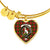 Hunter Scottish Clan Tartan Bangle Heart