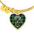 Blackadder Scottish Clan Tartan Bangle Heart - kittentee