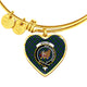 Baillie Hunting Scottish Clan Tartan Bangle Heart - kittentee