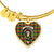 Buchanan Scottish Clan Tartan Bangle Heart