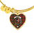 Byres Scottish Clan Tartan Bangle Heart