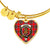 Binning Scottish Clan Tartan Bangle Heart - kittentee
