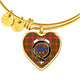Bruce Modern Scottish Clan Tartan Bangle Heart
