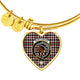 Borthwick Ancient Scottish Clan Tartan Bangle Heart