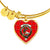 Burnett Modern Scottish Clan Tartan Bangle Heart