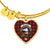 Belshes Scottish Clan Tartan Bangle Heart - kittentee