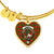 Burnett Scottish Clan Tartan Bangle Heart