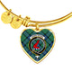 Armstrong Ancient Scottish Clan Tartan Bangle Heart - kittentee
