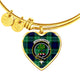 Abercrombie Clan Tartan Bangle Heart - kittentee