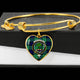 Abercrombie Clan Tartan Bangle Heart - kittentee