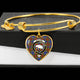 Bethune Scottish Clan Tartan Bangle Heart - kittentee