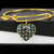 Blackwatch Blue Modern Scottish Clan Tartan Bangle Heart - kittentee