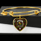 Buchan Modern Scottish Clan Tartan Bangle Heart