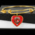Burnett Modern Scottish Clan Tartan Bangle Heart