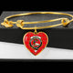 Burnett Modern Scottish Clan Tartan Bangle Heart