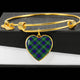 Alexander Scottish Clan Bangle Heart - kittentee