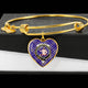 Allardice Scottish Clan Tartan Bangle Heart - kittentee