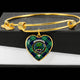 Abercrombie Tartan Plaid Bangle Heart - kittentee