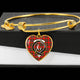 Butter Scottish Clan Tartan Bangle Heart