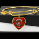 Brodie Modern Scottish Clan Tartan Bangle Heart