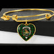 Beveridge Scottish Clan Tartan Bangle Heart - kittentee