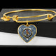 Boswell Scottish Clan Tartan Bangle Heart