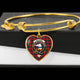 Belshes Scottish Clan Tartan Bangle Heart - kittentee