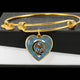 Agnew Ancient Clan Tartan Bangle Heart - kittentee