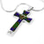 Adam Tartan Plaid Cross Necklace - kittentee