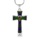 Adam Scottish Clan Tartan Cross Necklace - kittentee