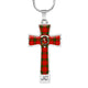 Adair Scottish Clan Tartan Cross Necklace - kittentee