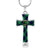 Abercrombie Tartan Plaid Cross Necklace - kittentee