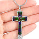 Adam Scottish Clan Tartan Cross Necklace - kittentee