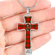Adair Scottish Clan Tartan Cross Necklace - kittentee