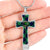 Abercrombie Tartan Plaid Cross Necklace - kittentee