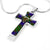 Adam Tartan Plaid Cross Necklace - kittentee
