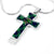 Abercrombie Tartan Plaid Cross Necklace - kittentee