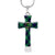 Abercrombie Tartan Plaid Cross Necklace - kittentee