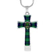 Abercrombie Scottish Clan Tartan Cross Necklace - kittentee