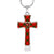 Adair Tartan Plaid Cross Necklace - kittentee