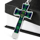 Abercrombie Scottish Clan Tartan Cross Necklace - kittentee