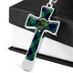 Abercrombie Tartan Plaid Cross Necklace - kittentee
