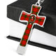 Adair Scottish Clan Tartan Cross Necklace - kittentee