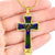 Adam Tartan Plaid Cross Necklace - kittentee