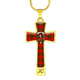 Adair Scottish Clan Tartan Cross Necklace - kittentee