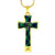 Abercrombie Tartan Plaid Cross Necklace - kittentee