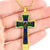 Adam Scottish Clan Tartan Cross Necklace - kittentee