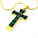 Abercrombie Scottish Clan Tartan Cross Necklace - kittentee